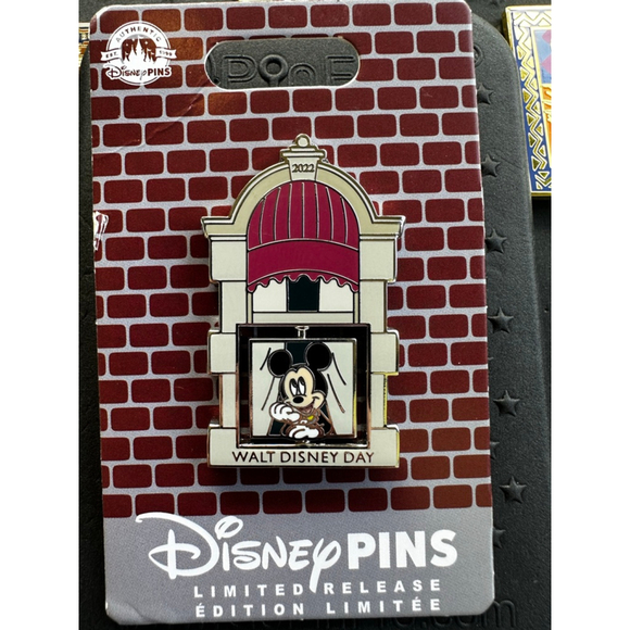 Disney Accessories - 2022 Disney Parks Walt Disney Day Mickey Mouse Spinner Pin Limited Release NEW!
